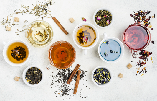 les différents types de thés