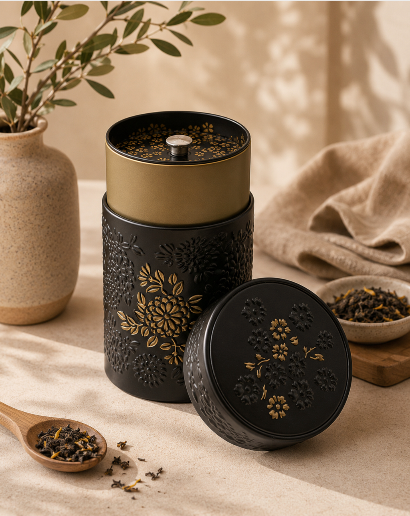 boite yumiko noir - Ranieri tea time
