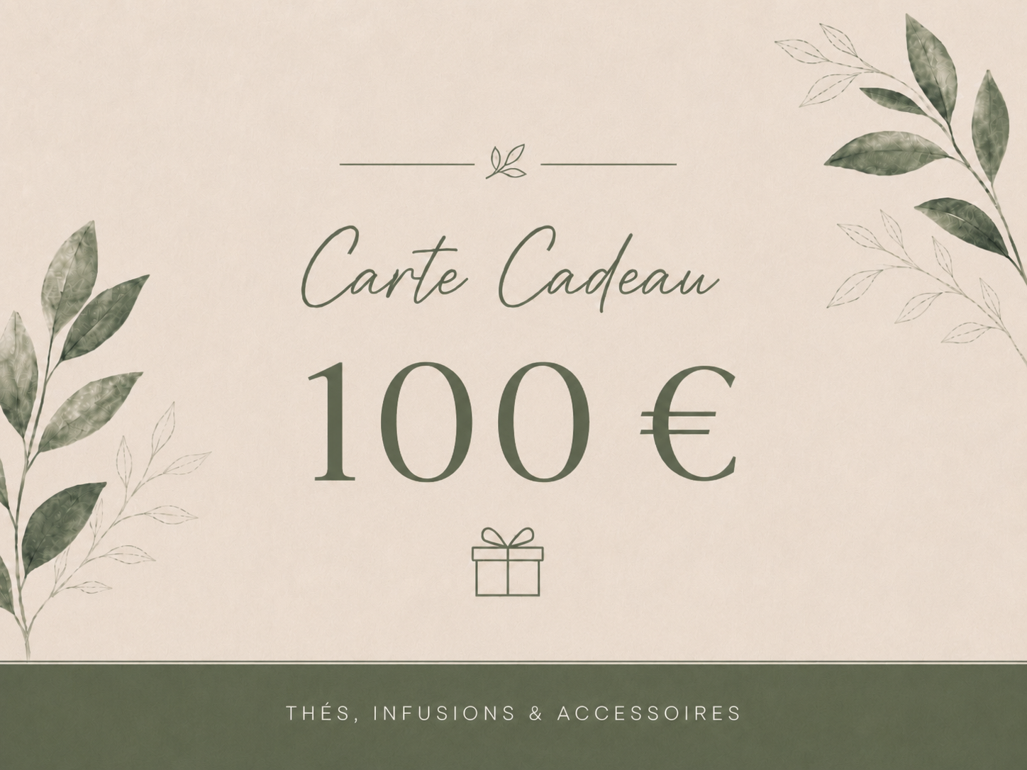 Carte cadeau Ranieri Tea Time – 100 €