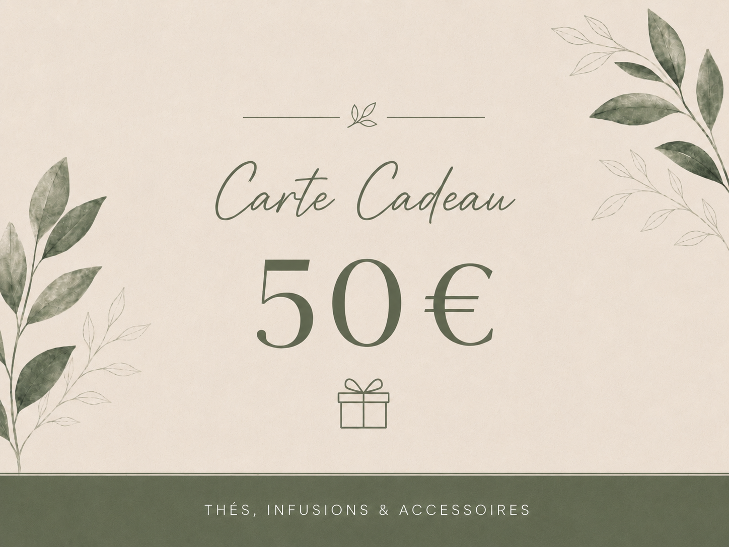 Carte cadeau Ranieri Tea Time – 50 €