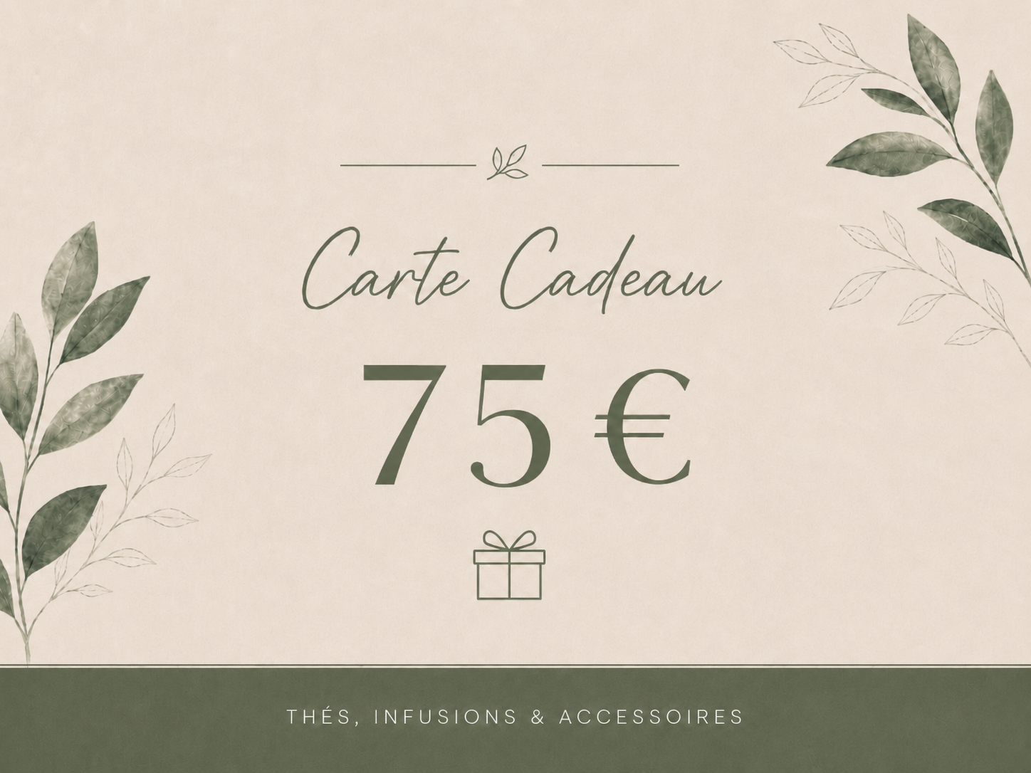 Carte cadeau Ranieri Tea Time – 75 €