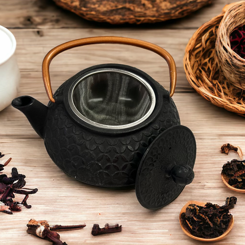 Théière en fonte Kuroi hana