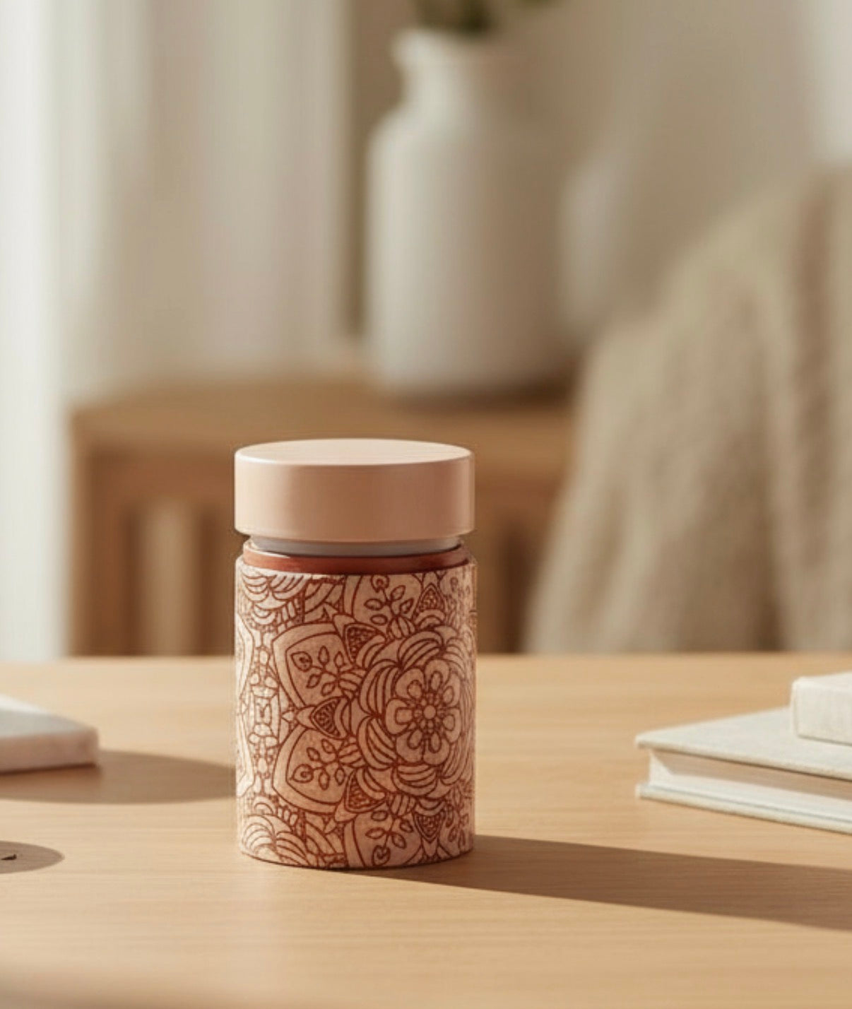 Rosa Gypsophile Blumenbecher